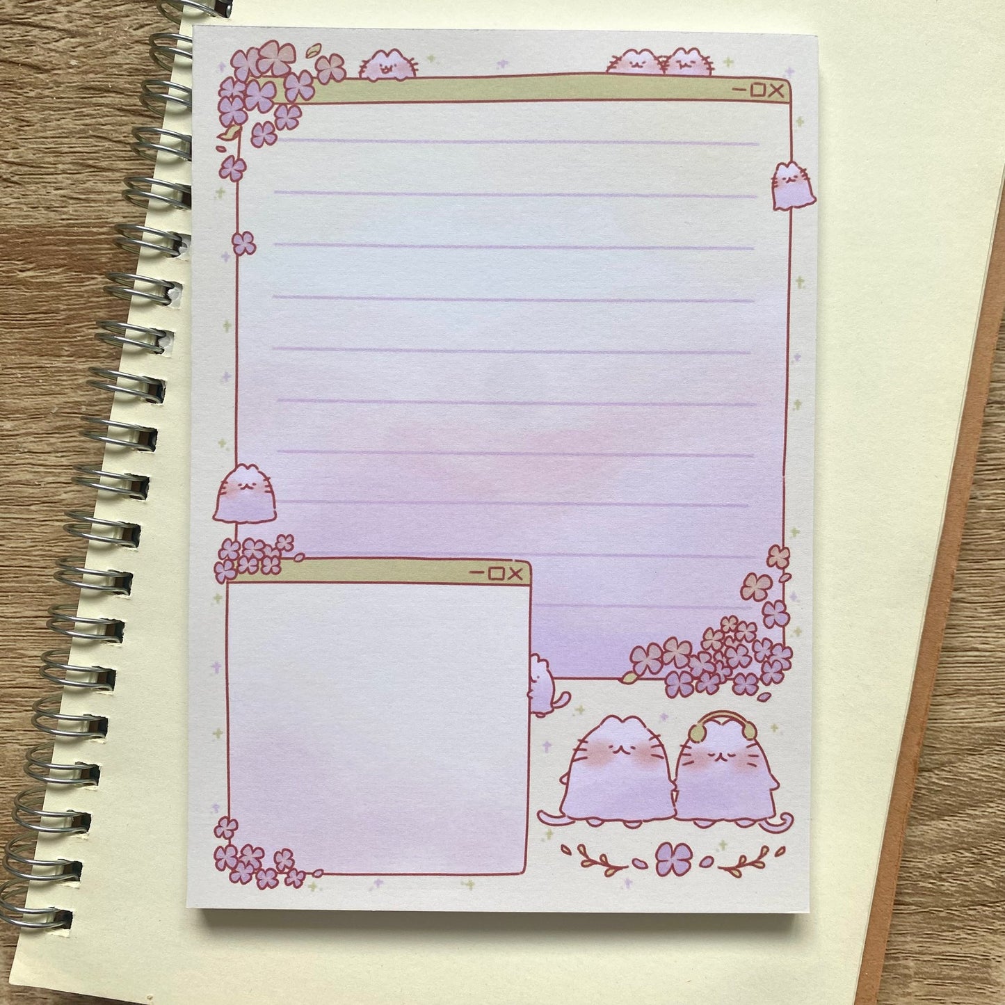 Ghost Kittens A6 Notepad