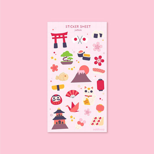 Travel Japan Sticker Sheet