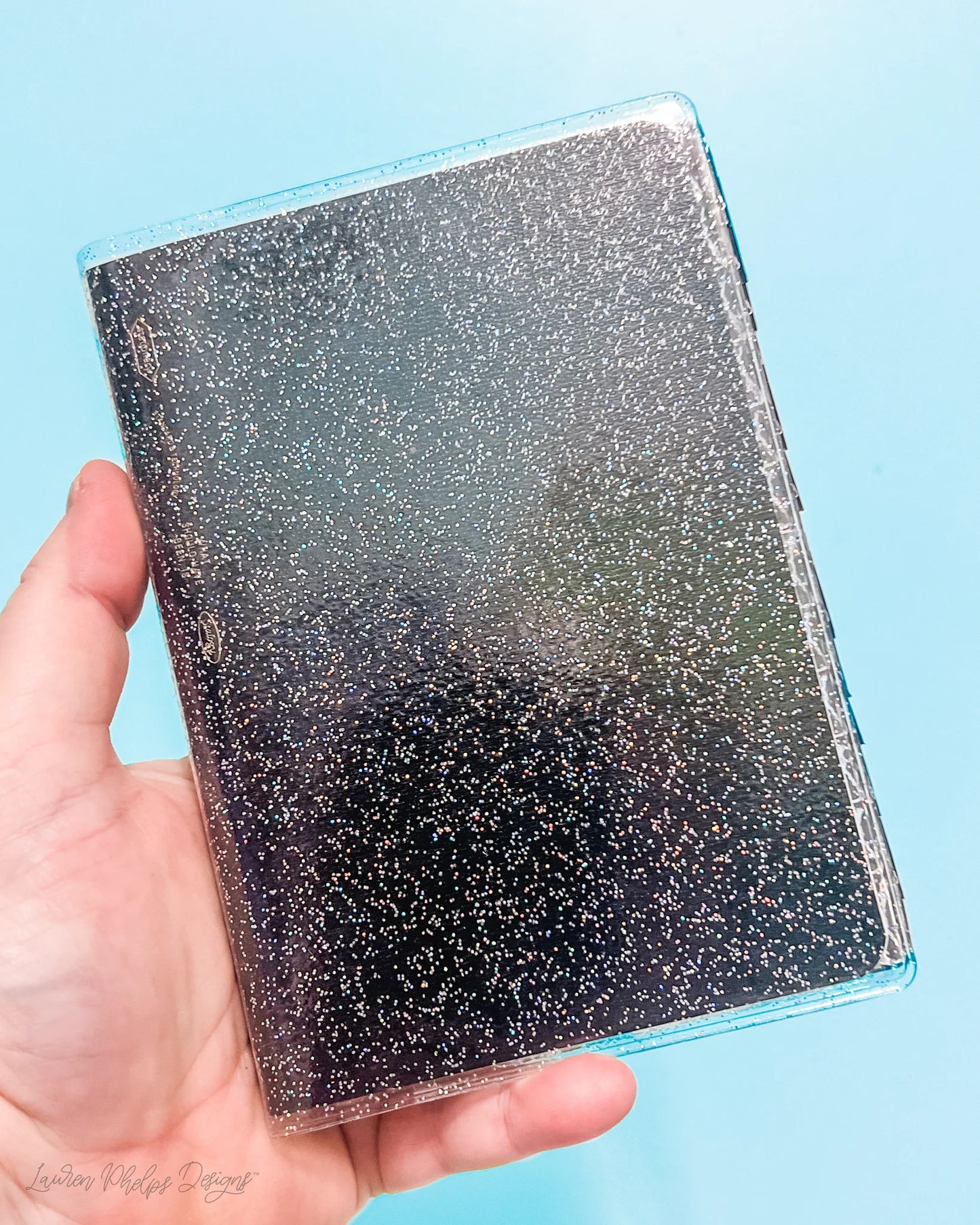 Silver Holographic Glitter Soft Vinyl Cover