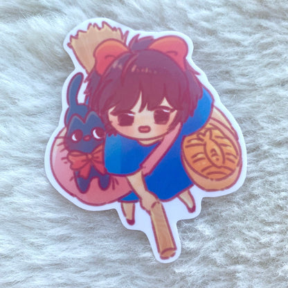 Kiki and Herring & Pumpkin Pie Die Cut Sticker