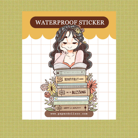Readaholic - Waterproof Sticker