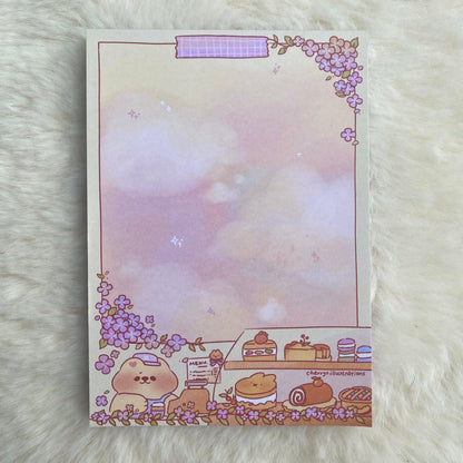 Lilac Bakery A6 Notepad