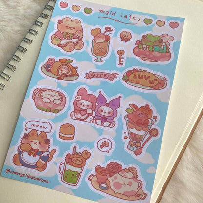 Maid Cafe Sticker Sheet