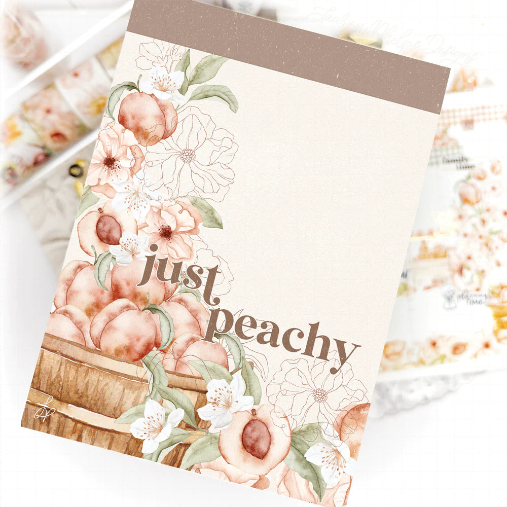 Sweet Peach 'Just Peachy' 5 x 7 Notepad