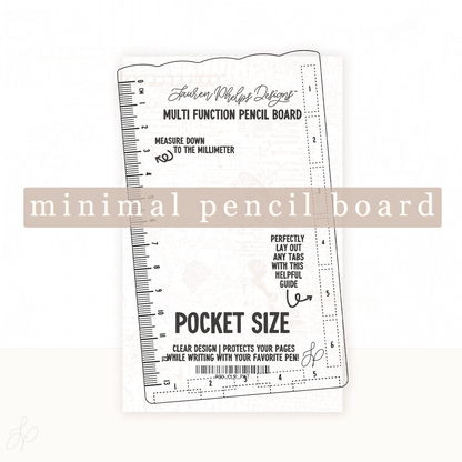 [PRE-ORDER] Clear Pencil Board | New Minimal Design