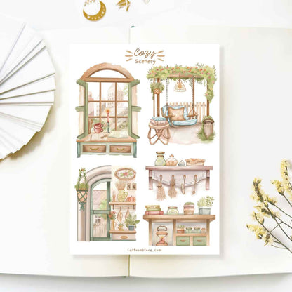 Cozy Set - Sticker Sheets – Cute Stickers Only