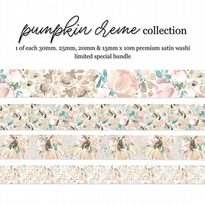 Pumpkin Crème Satin Washi Bundle