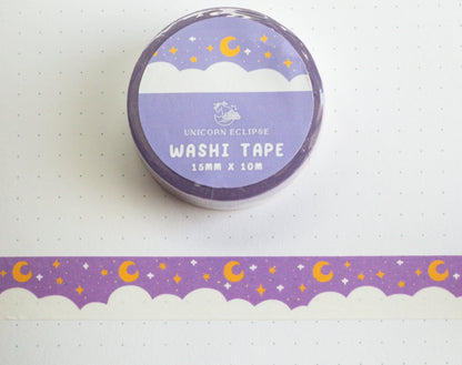 Purple Starry Sky Washi Tape