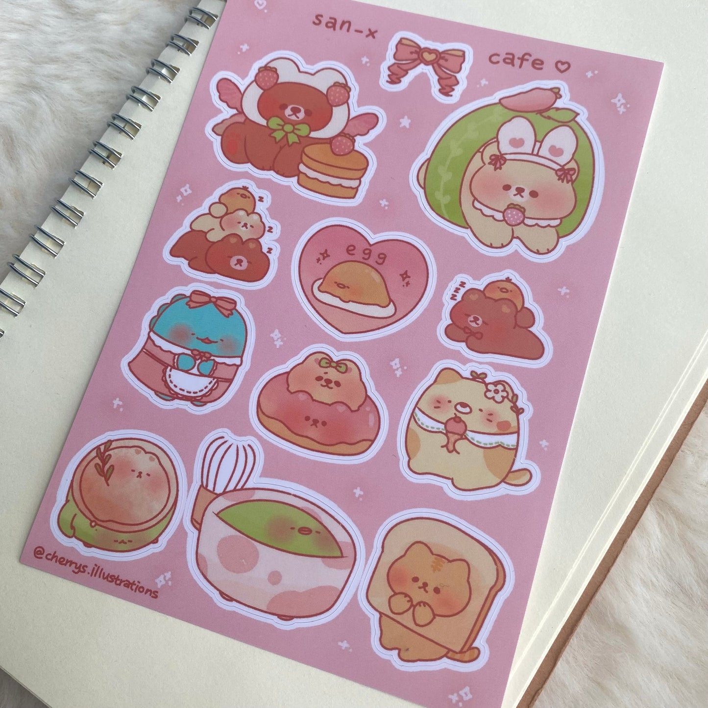 San X Cafe Sticker Sheet