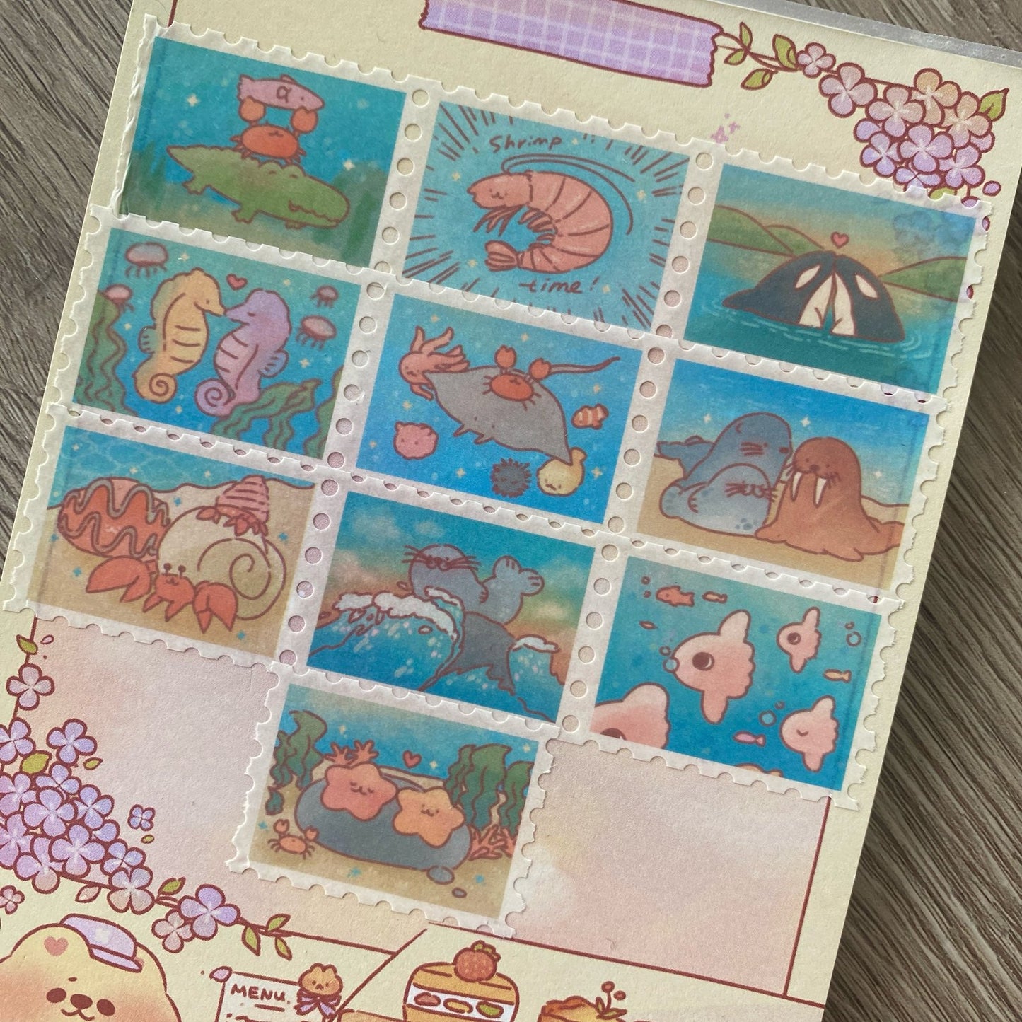 Sea Friends Stamp Washi