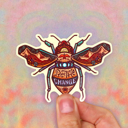 Be the Change - Large Sticker