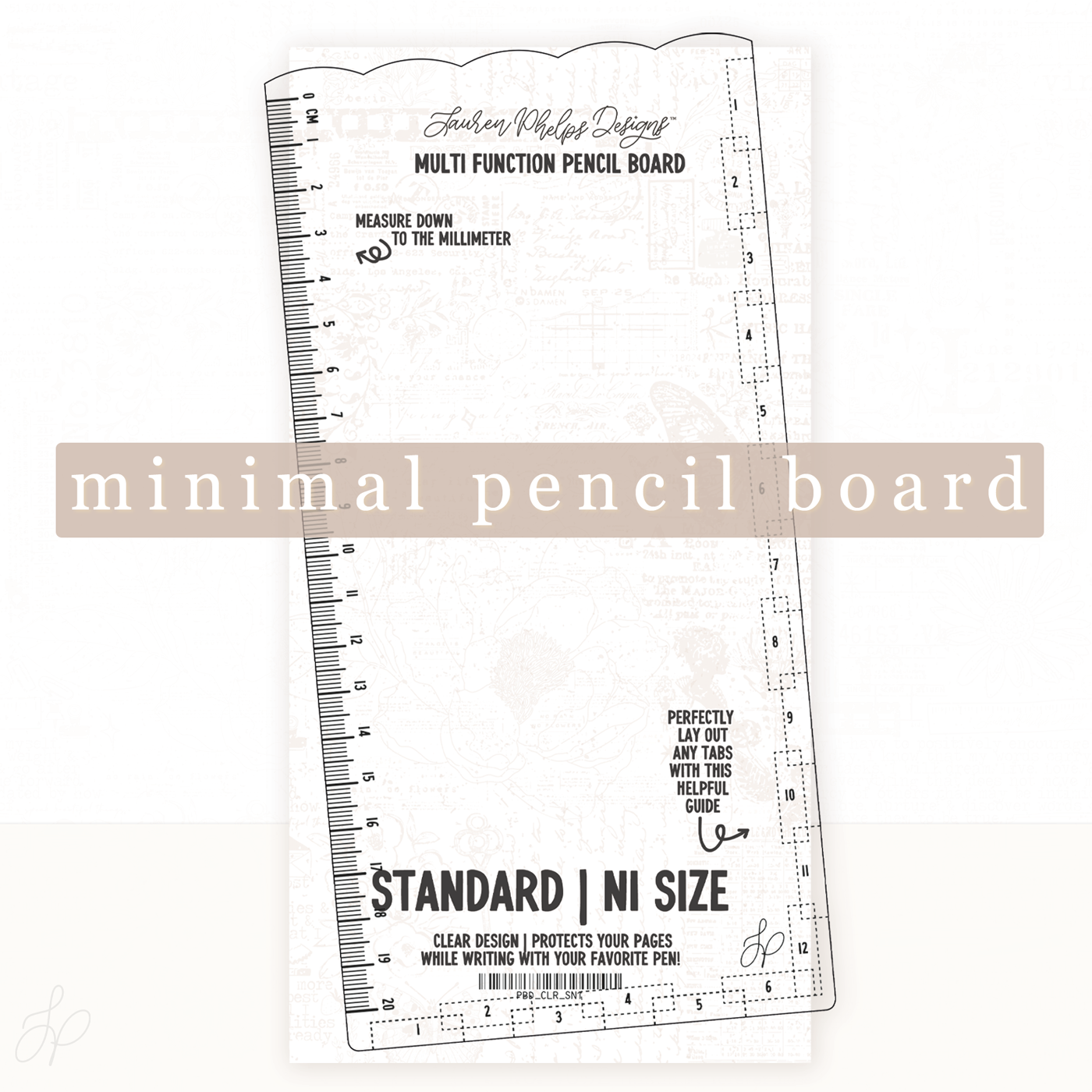 [PRE-ORDER] Clear Pencil Board | New Minimal Design