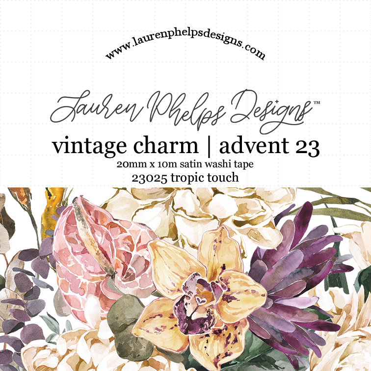 20mm Satin Washi - Vintage Charm Advent 2023 Extras