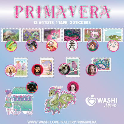 Primavera Stamp Washi Tape - washi.love Limited Edition Collaboration