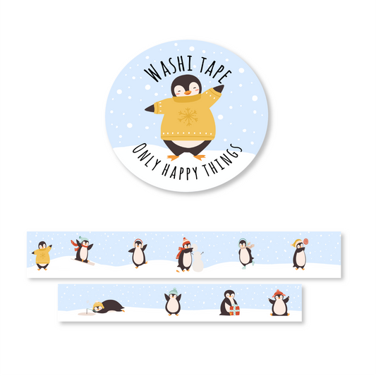 Penguin Playtime Washi Tape