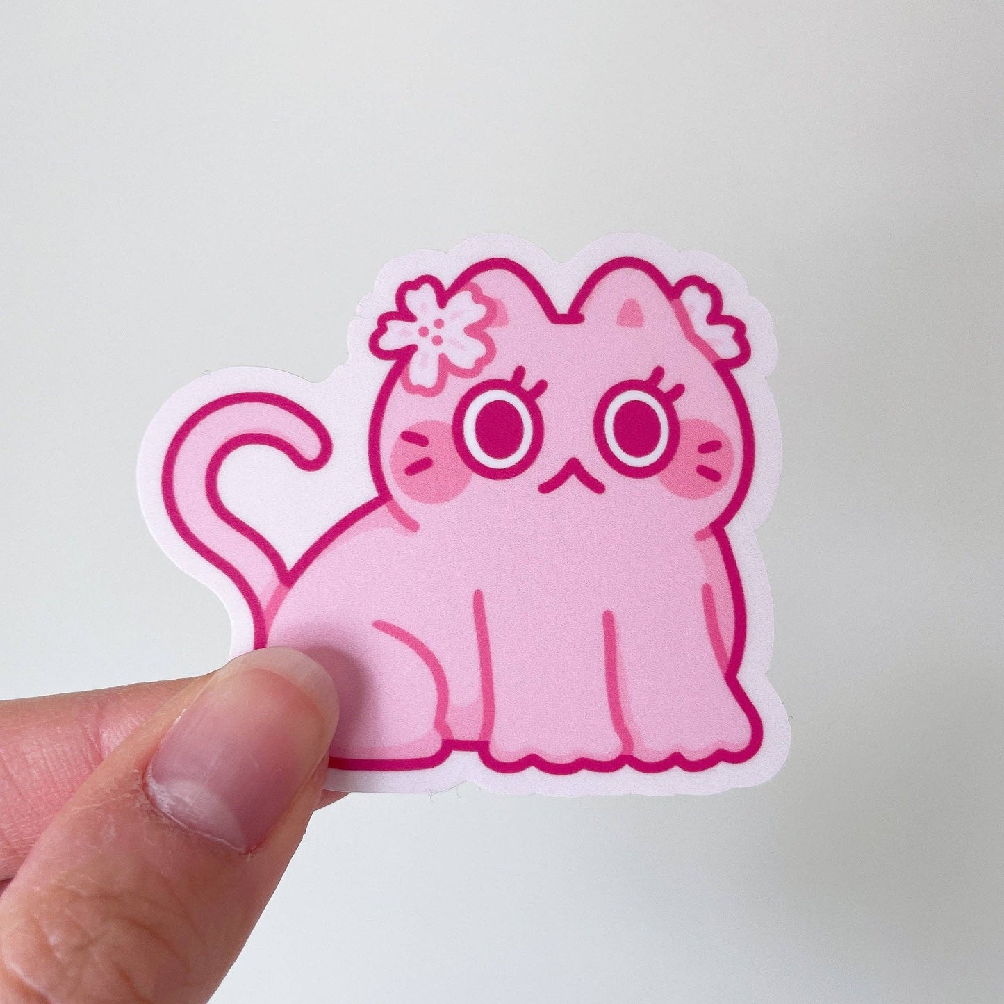 Sakura Cat Vinyl Sticker