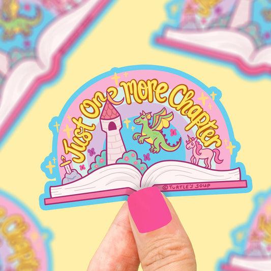 Just One More Chapter Fairy Tale Vinyl Sticker