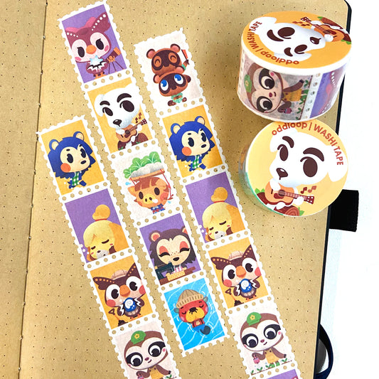 Animal Crossing v.1 Stamp Washi