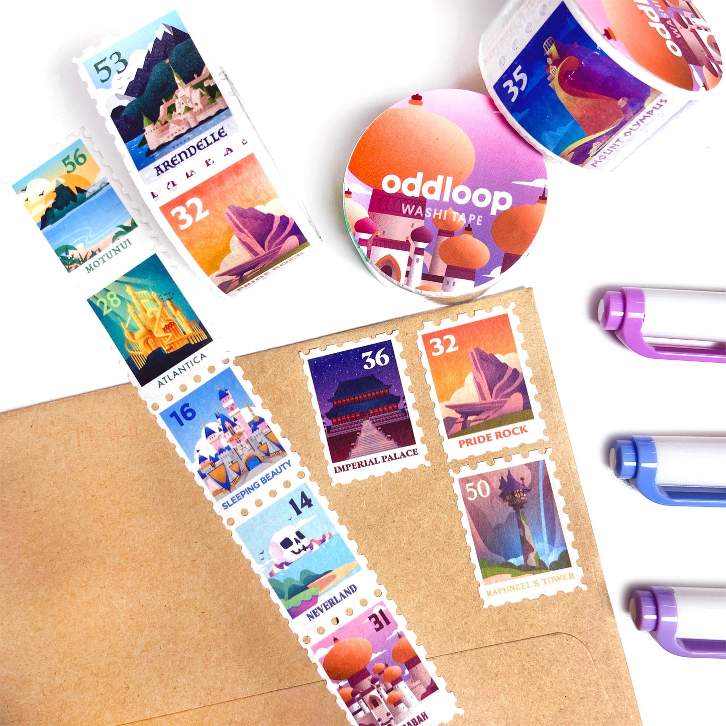 Fairytale Destinations Stamp Washi