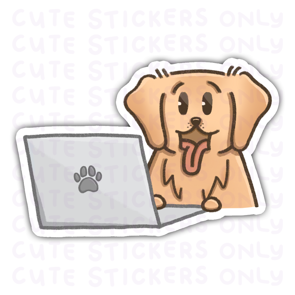 Work - Joey and Cake Die Cut Stickers