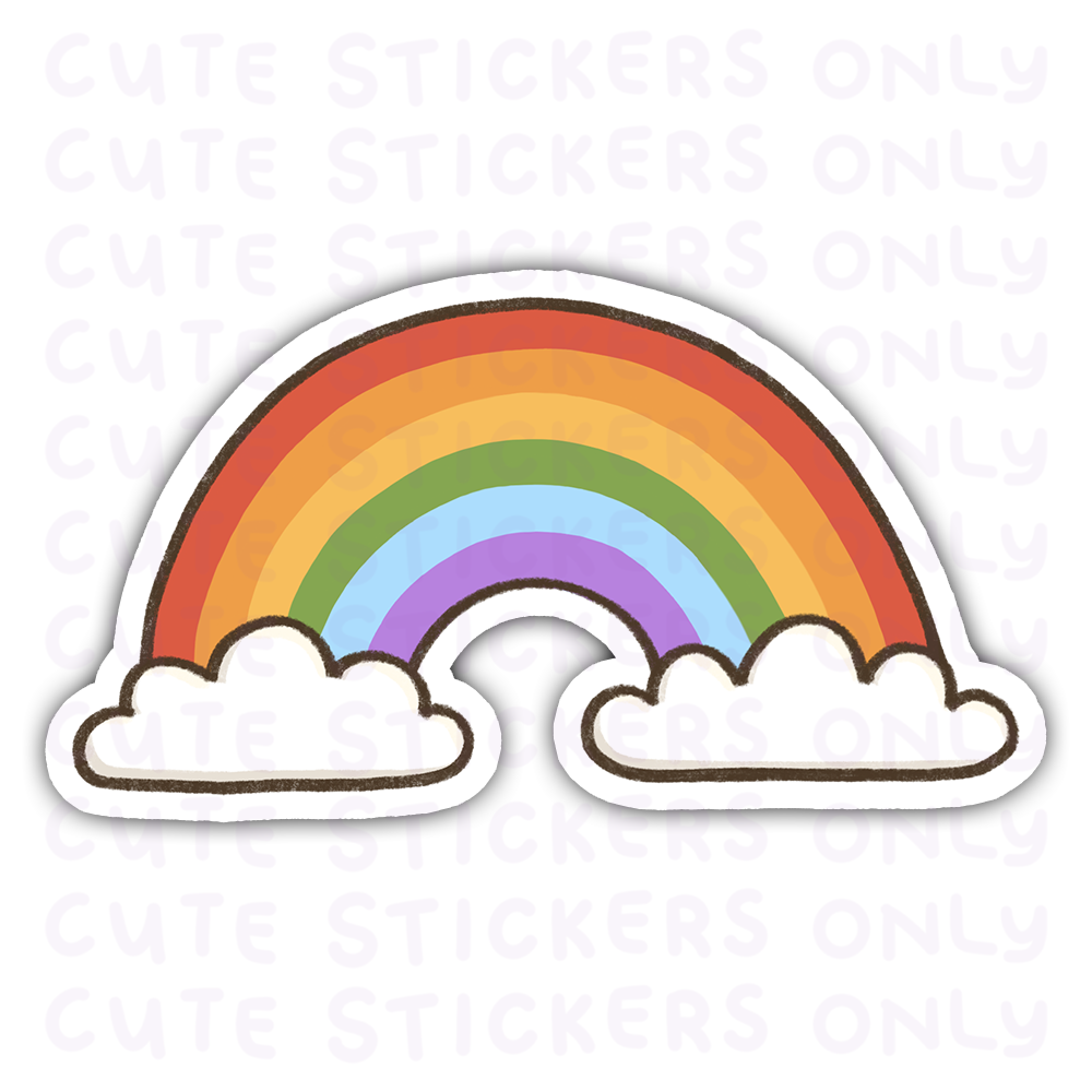 Rainbow - Joey and Cake Die Cut Stickers