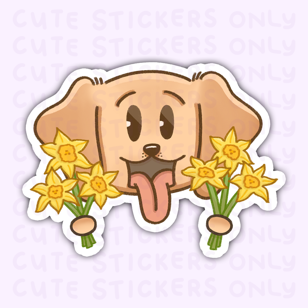Daffodils - Joey and Cake Die Cut Stickers