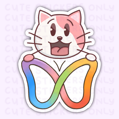 Rainbow Butterfly (ADHD) - Joey and Cake Die Cut Stickers