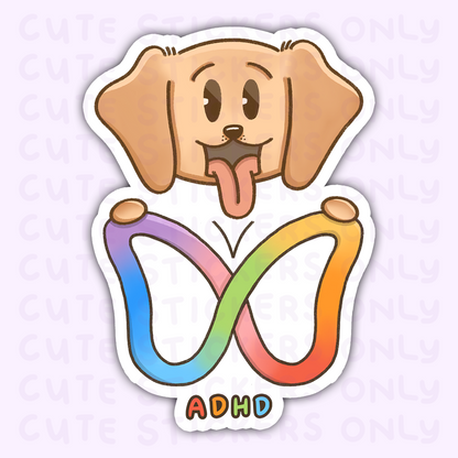 Rainbow Butterfly (ADHD) - Joey and Cake Die Cut Stickers