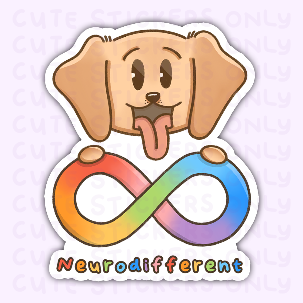 Rainbow Infinity (Neurodivergent, Neurodifferent, Neurospicy) - Joey and Cake Die Cut Stickers