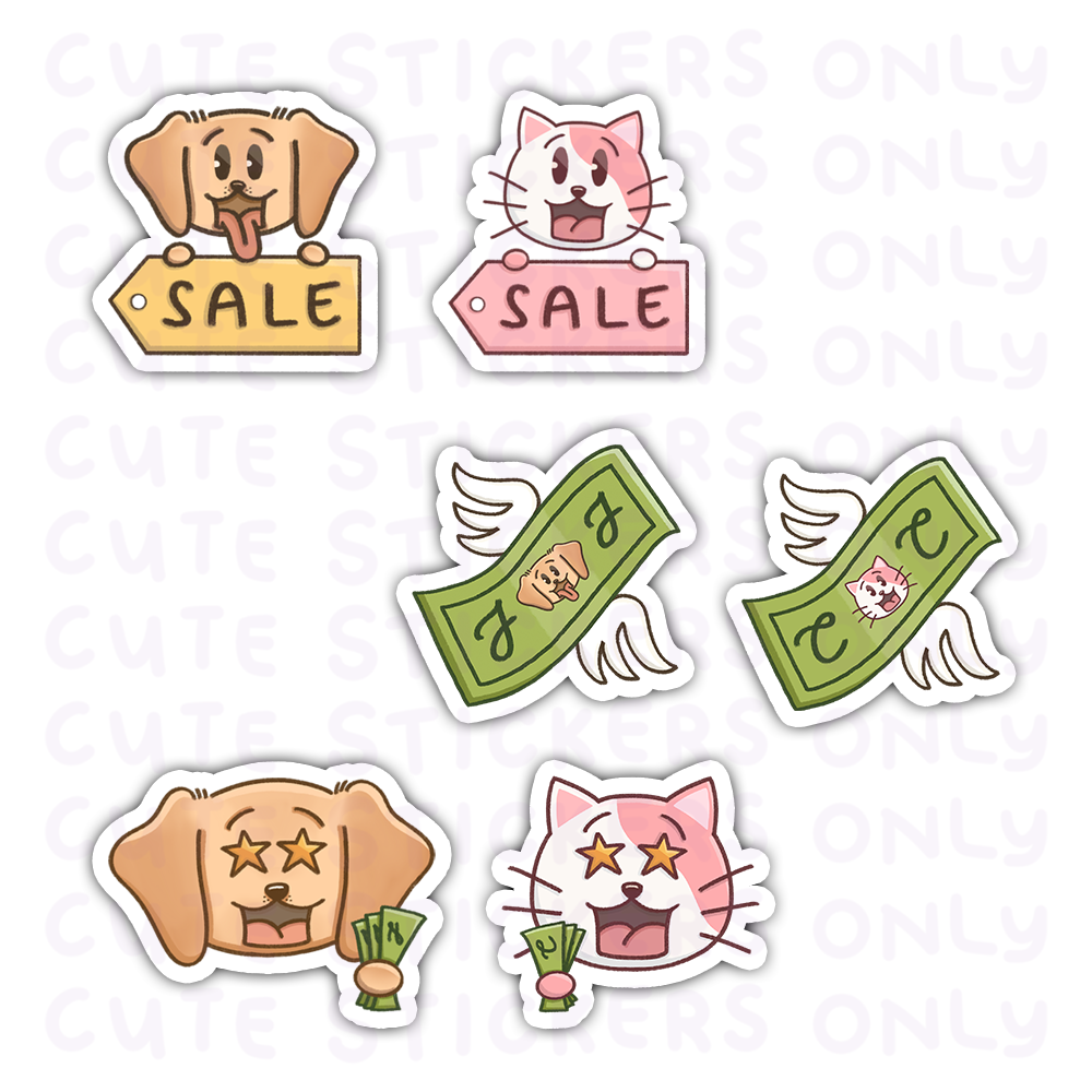 Sale - Joey and Cake Die Cut Stickers