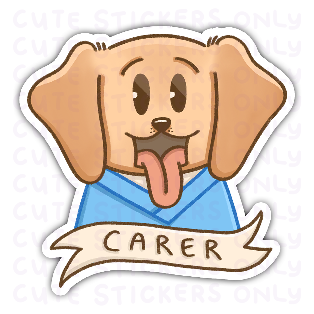 Carer - Joey and Cake Die Cut Stickers