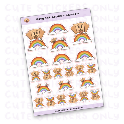 Rainbow - Joey and Cake Sticker Sheet