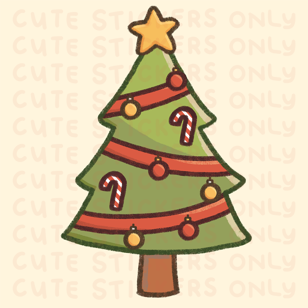 Build Your Own Christmas Tree Sticker Sheet
