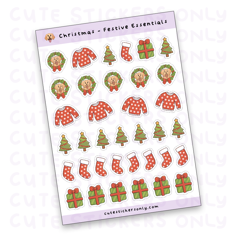 Festive Essentials Sticker Sheet