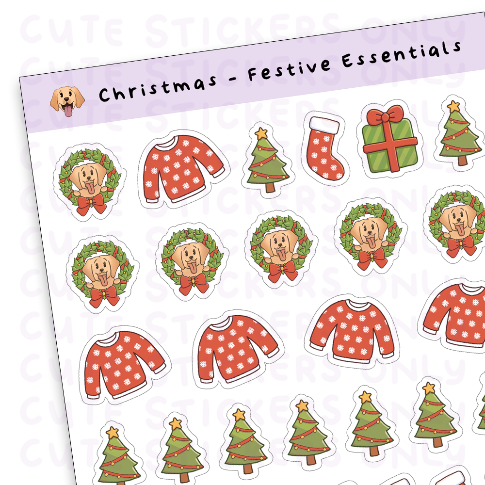 Festive Essentials Sticker Sheet