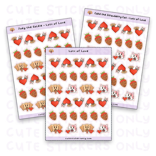 Lots of Love - Joey and Cake Sticker Sheet