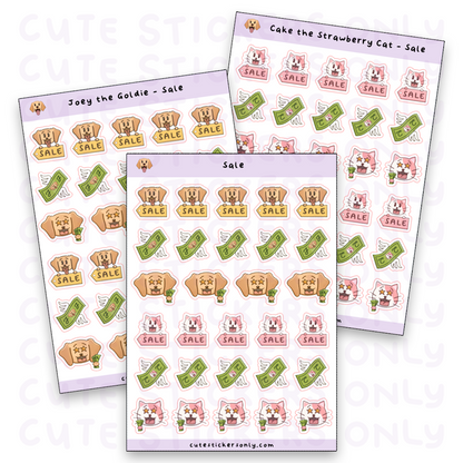 Sale - Joey and Cake Sticker Sheet