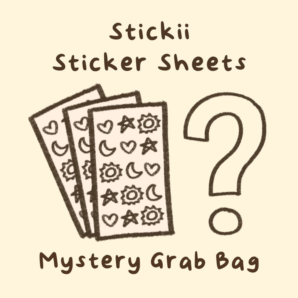 Stickii Sticker Sheets Mystery Grab Bag