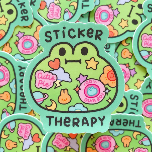 Sticker Therapy Frog Vinyl Sticker