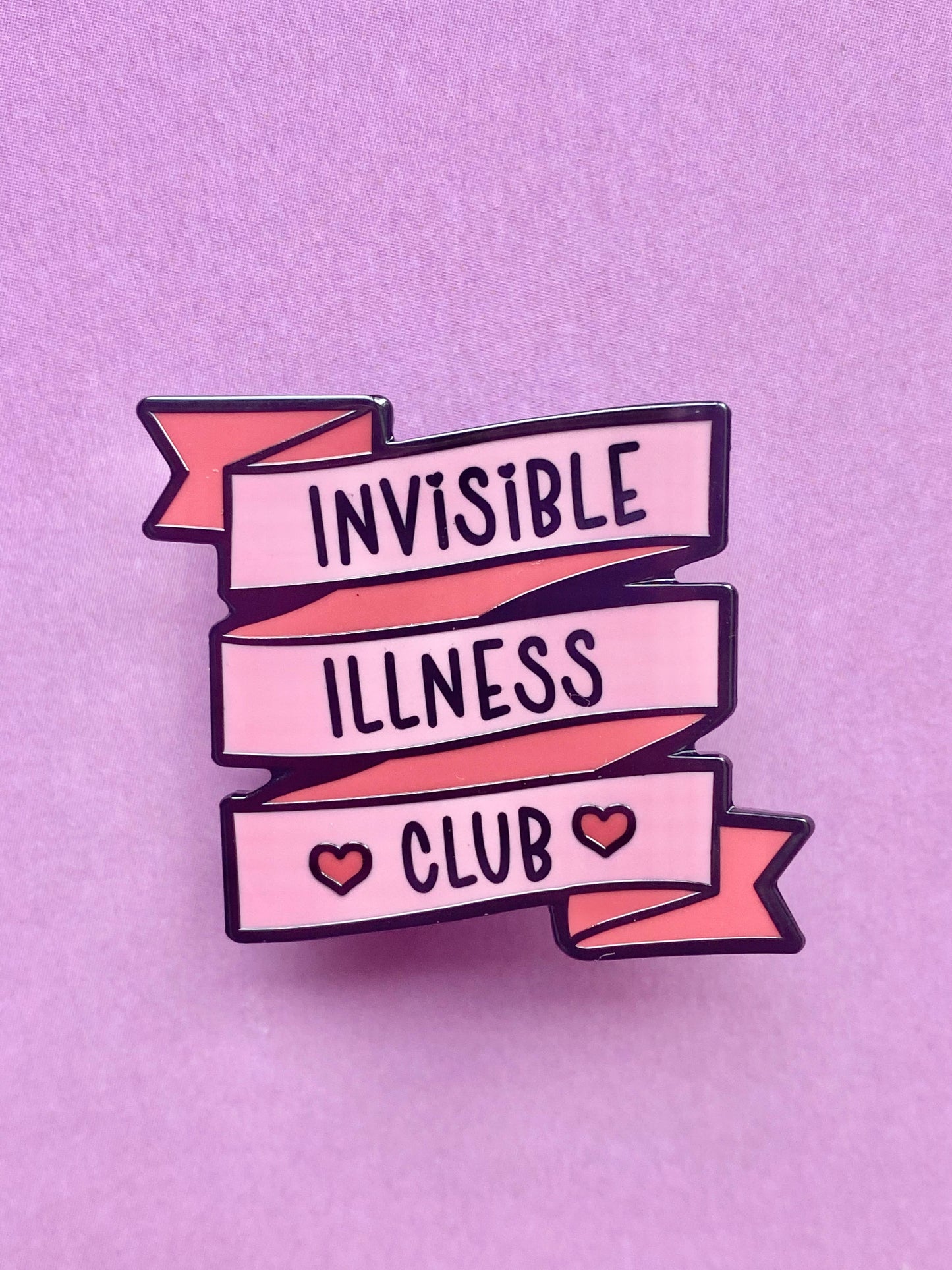 Invisible Illness Club Ribbon - Enamel Pin