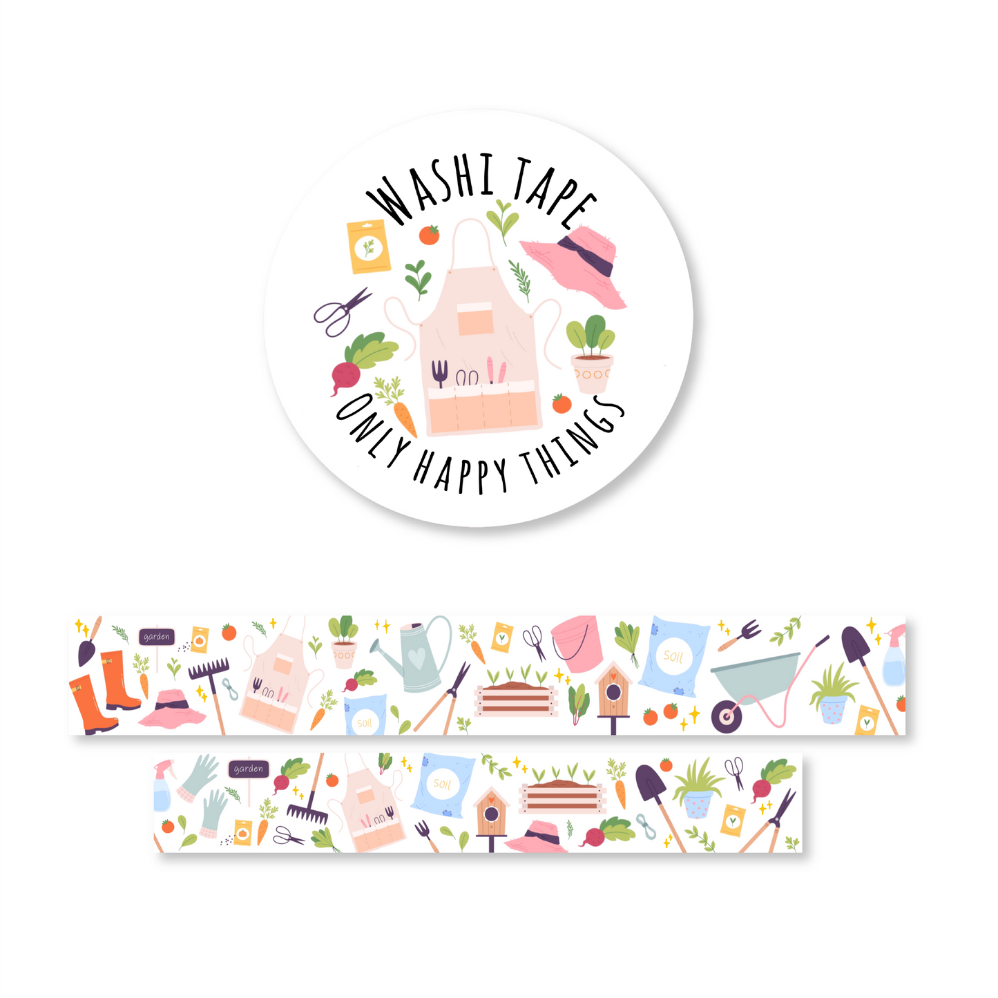 Green Thumb Delights Washi Tape