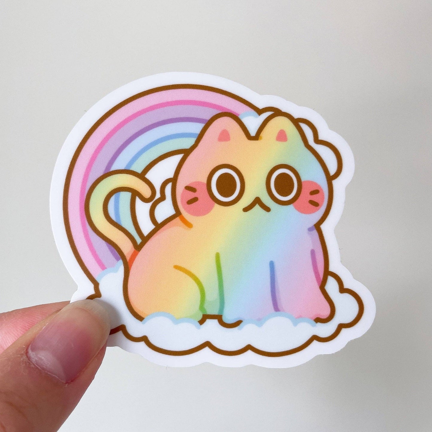 Rainbow Cat Vinyl Sticker