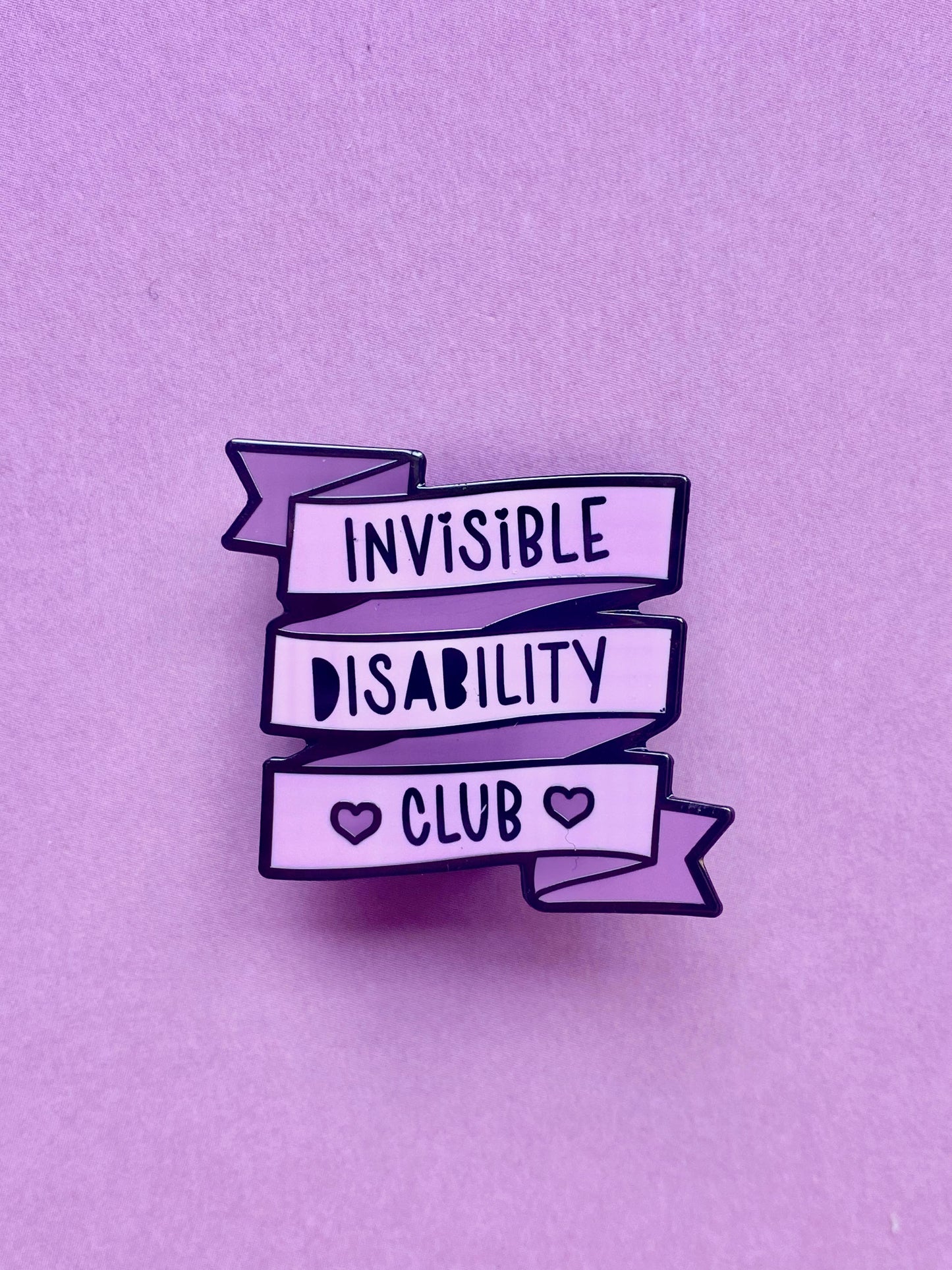Invisible Disability Club Ribbon - Enamel Pin